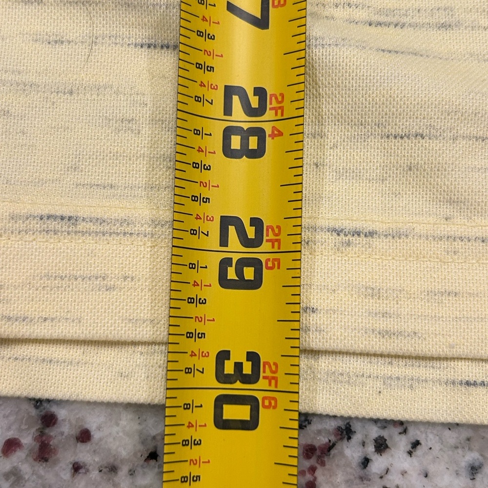 Travis Mathew Men’s Yellow Gray Speckled Polo Shirt L Cotton Polyester - Picture 8 of 9